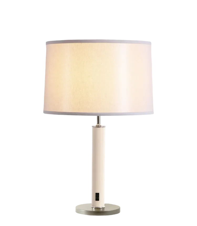 TriLam Drum Natural, Cream, Silver Champagne base, Nickel accents