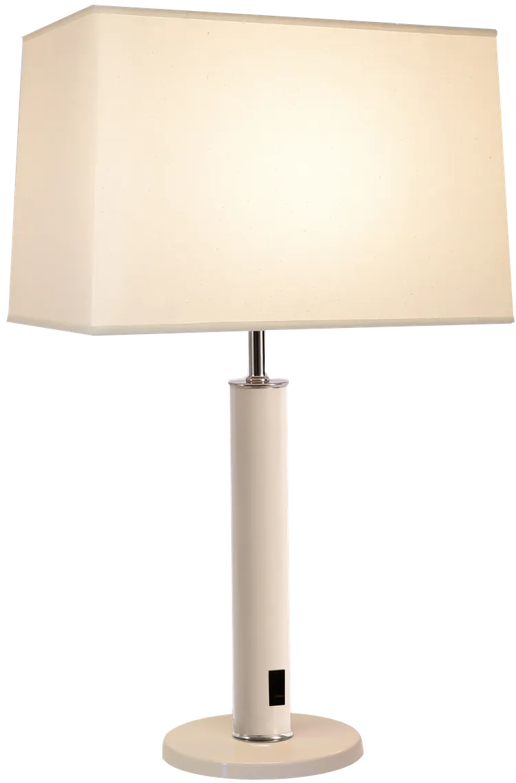 TriLam Rectangle Natural, Cream, Nickel accents