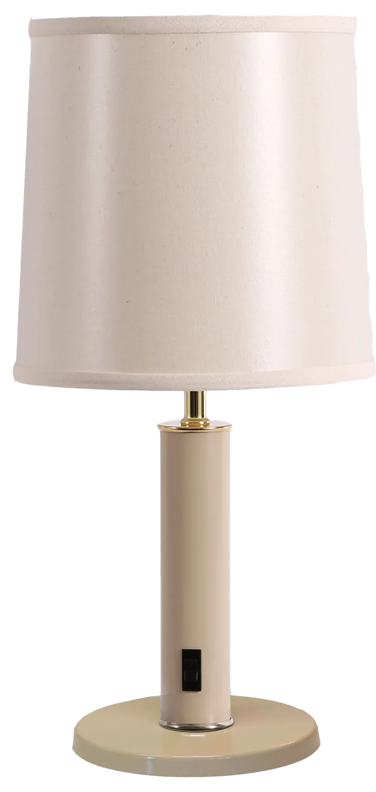 TriLam Drum, Taupe, Brass accents